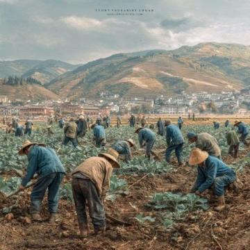 巴州區興文小學校園農場種蔬菜，校門口擺攤搞義賣