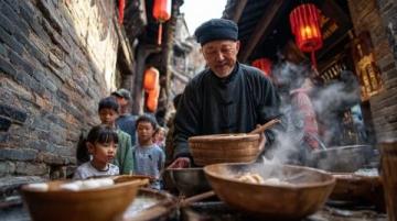 慈溪上林湖畔美食街探索之旅