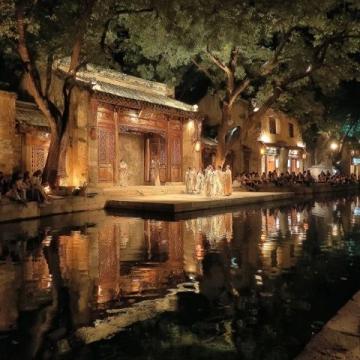 襄陽夜色下的古城秘韻