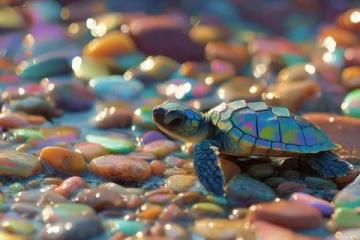 清晨陽光下的溫馨采購：野生甲魚的故事