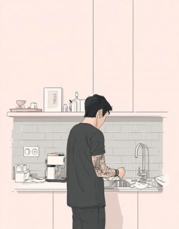 每日廚房忙碌:從早到晚的做飯與洗涮循環(huán)生活