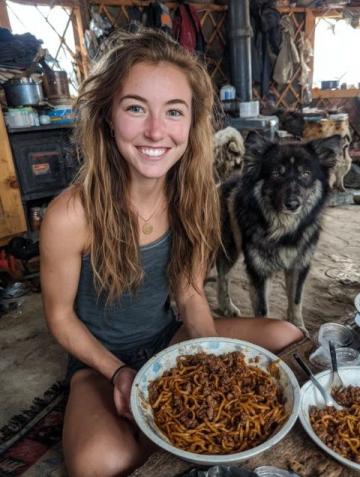 清晨五點的鄉(xiāng)村美味：奶奶親手制作蔥油餅與羊棒骨湯