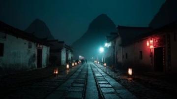 襄陽夜色下的古城秘韻