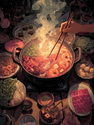 北京亞運村火鍋，沙蔥羊肉很特別很香！逛考古博物館，突然就想吃涮肉了