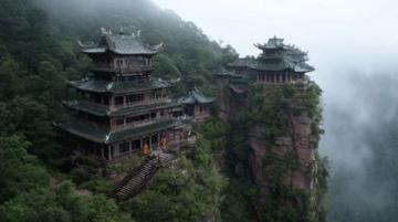 滿堂鄉的圓通寺及周邊風景