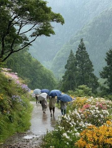 懷柔雁棲湖一日游:陰雨微風,家庭親子采摘槐花馬蘭花