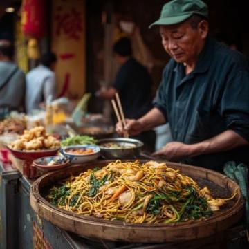 南昌大士院美食街的周六休閑之旅