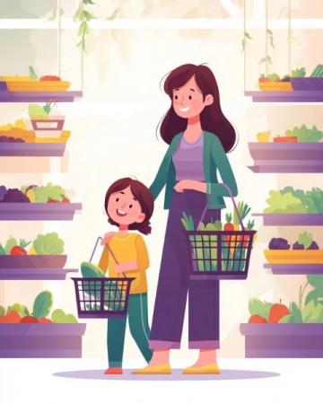 晚市購物驚喜:帶娃散步偶遇“天仙配”促銷,蔬菜肉品超值優惠