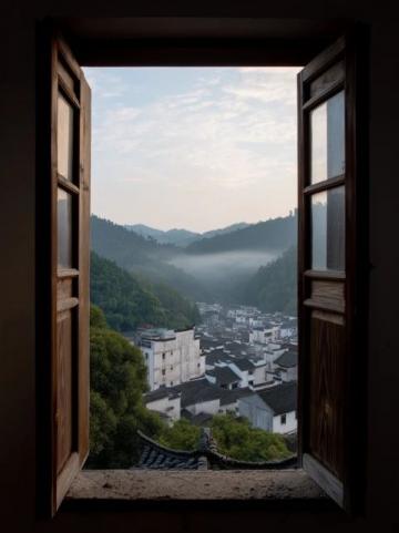 貴州畢節(jié)清晨美景:老城區(qū)里的生機與寧靜