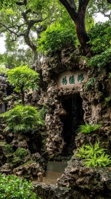 清朝名詩過窯頭石刻三十三村冠尋源望古榕土風多酒肆民業半茶農…康熙歲貢