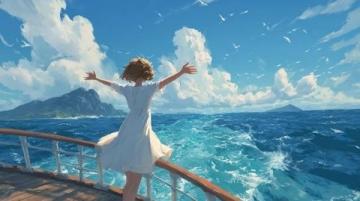 我終于在一小時前看完了整部去有風的地方