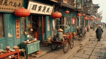 鎮平縣晁陂鎮(晁陂美食街區)——玉雕節期間的熱鬧場面