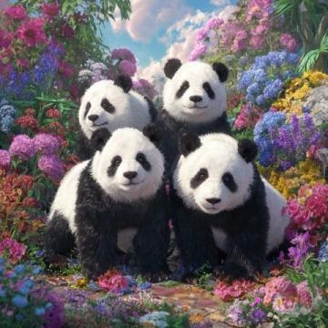 當尚雯婕與姐妹們饒有趣味地展開關于大熊貓的討論時，只有何潔沒有搭話