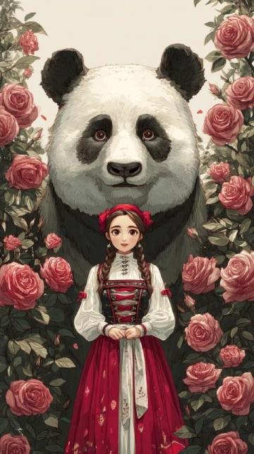 當尚雯婕與姐妹們饒有趣味地展開關于大熊貓的討論時，只有何潔沒有搭話