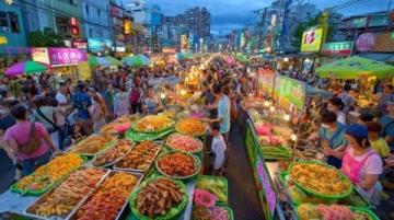 鎮平縣晁陂鎮(晁陂美食街區)——玉雕節期間的熱鬧場面