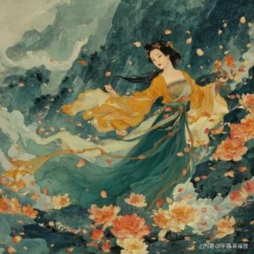 劉曉君牡丹畫作賞析:國香、紫云圖與荷塘韻色
