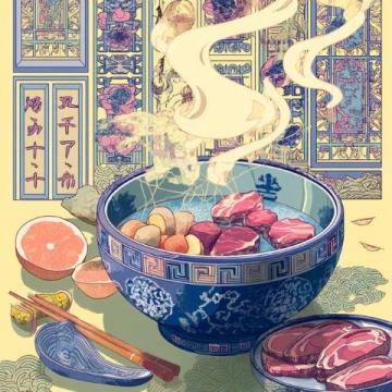 陜西關(guān)中:暑日趣食“攪團(tuán)