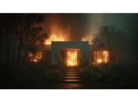 男士回家發現屋子全都燒了