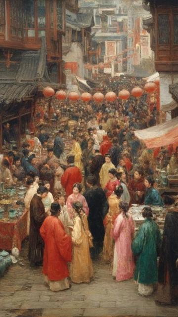 某市，一個游客去旅游，聽聞長街宴口碑很好，因此便買了票前去享用