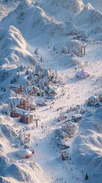 一早便來到雪場，似乎比去年的天氣冷了許多