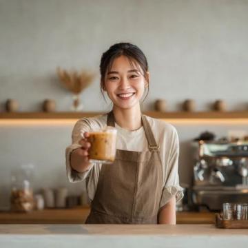 外賣小哥取單時(shí)目睹女店員在制作奶茶時(shí)哭泣