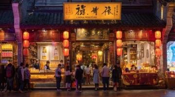 夜幕下的棗莊東湖夜市美景與美食共賞