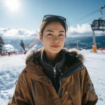 一早便來到雪場，似乎比去年的天氣冷了許多