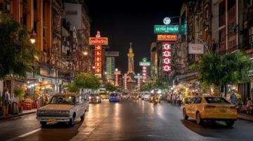 夜幕下的棗莊東湖夜市美景與美食共賞