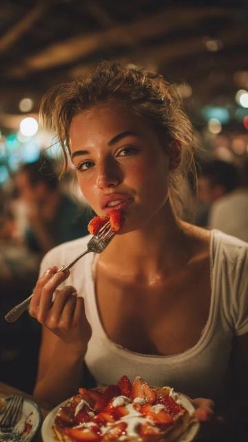 想要和美食有一個美妙的約會,還得要好好打理我們的牙齒哦!!!;美好生活需要慢下來,認真咀嚼每一口食物。