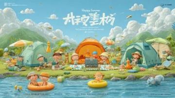 福州周邊親子露營好去處,夏日戲水樂園自由搭建超開心!