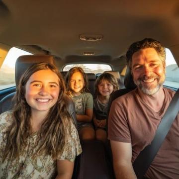 帶爸媽和孩子,一家四口早起自駕游