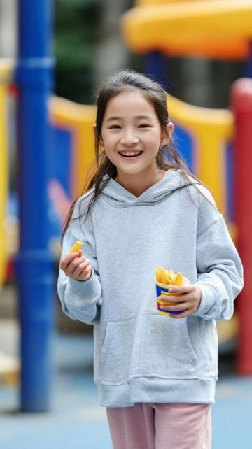 三月周末帶外孫女游長沙谷山體育公園享美食趣事多