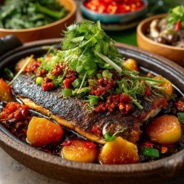 四川內江資中球溪麻辣鯰魚美食推薦