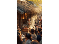 四川廣元農村清晨：土灶上粉蒸肉的美味儀式感
