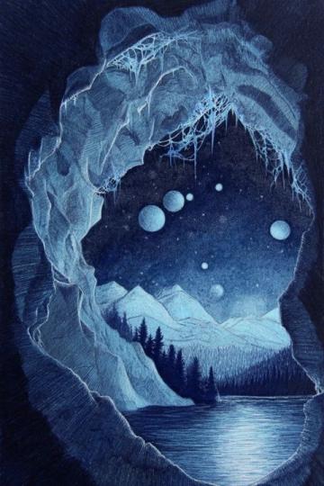 罕見(jiàn)藍(lán)色奇觀：藍(lán)冰洞的形成與分布探索