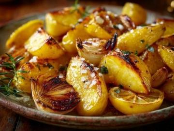 空氣炸鍋燒爆的烤土豆